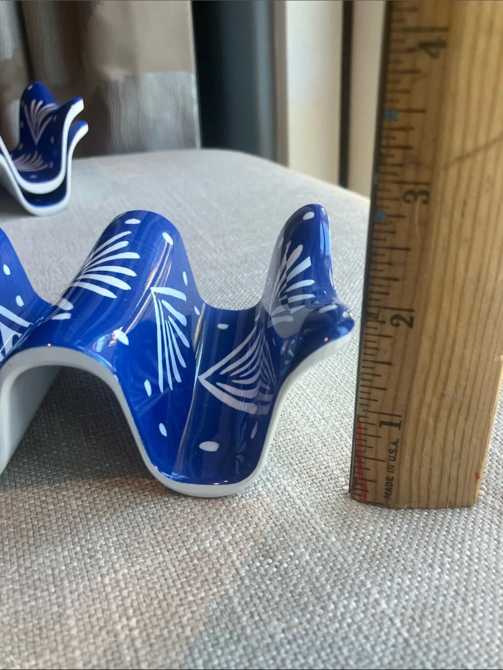 SUR LA TABLE El Mar Outdoor Melamine Taco Holder Blue Mediterranean Vibe NWT